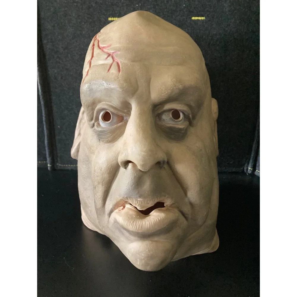 Vintage 1977 Don Post Studios Latex Mask Scarred Man Horror Halloween Rare